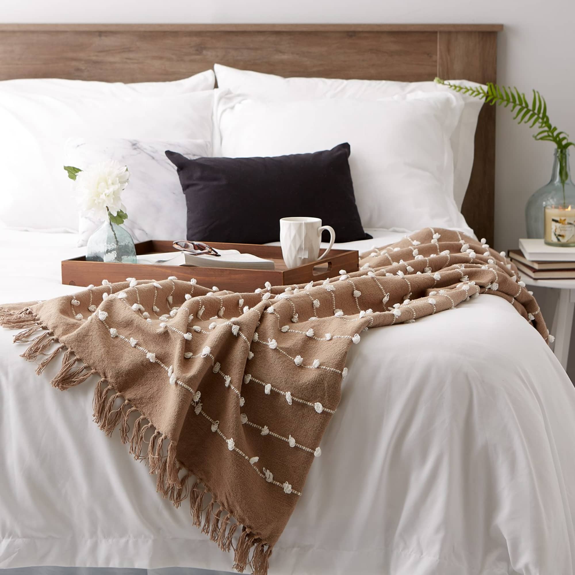 DII® Stone Woven Loop Throw